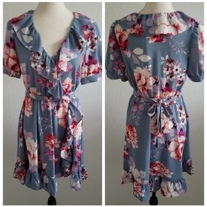 Jill Stuart Ruffle Floral Dress